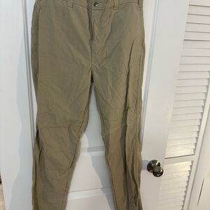 Men's Khaki Straight-Leg Pants